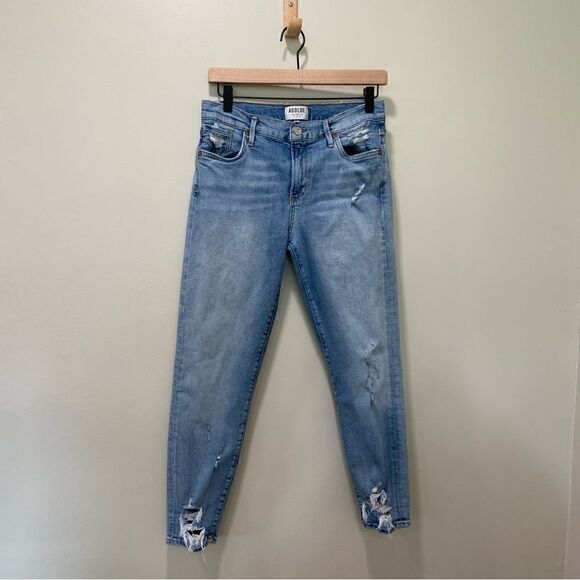 AGOLDE Sophie Skinny Cropped Distressed Skinny Jeans sz 28 - Picture 1 of 7